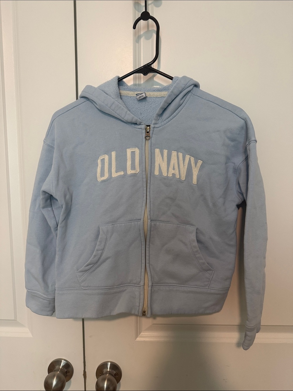 Old Navy Kids Pale Blue Full-Zip Hooded Sweatshirt